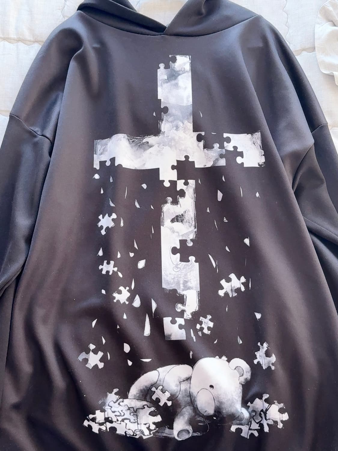 ankorock 유키무라 퇴폐 크로스 풀오버 파카 중성계 고스 일브 상품이미지4