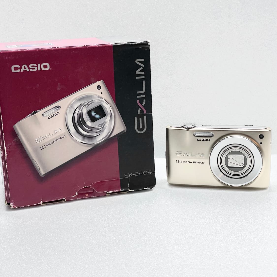 (민트급풀박스)카시오 엑슬림 z400 골드 / casio z400 상품이미지1