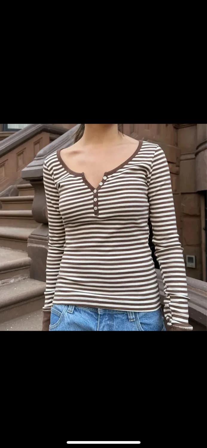 브랜디멜빌 브라운탑 (하투하 착용)  상품이미지1