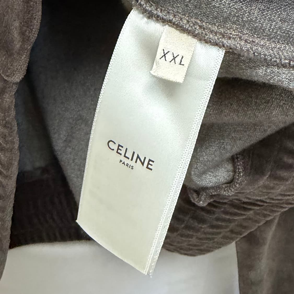 [2XL,L] 셀린느 트리오페 벨벳 트랙 자켓 집업 셋업 브라운 상품이미지5