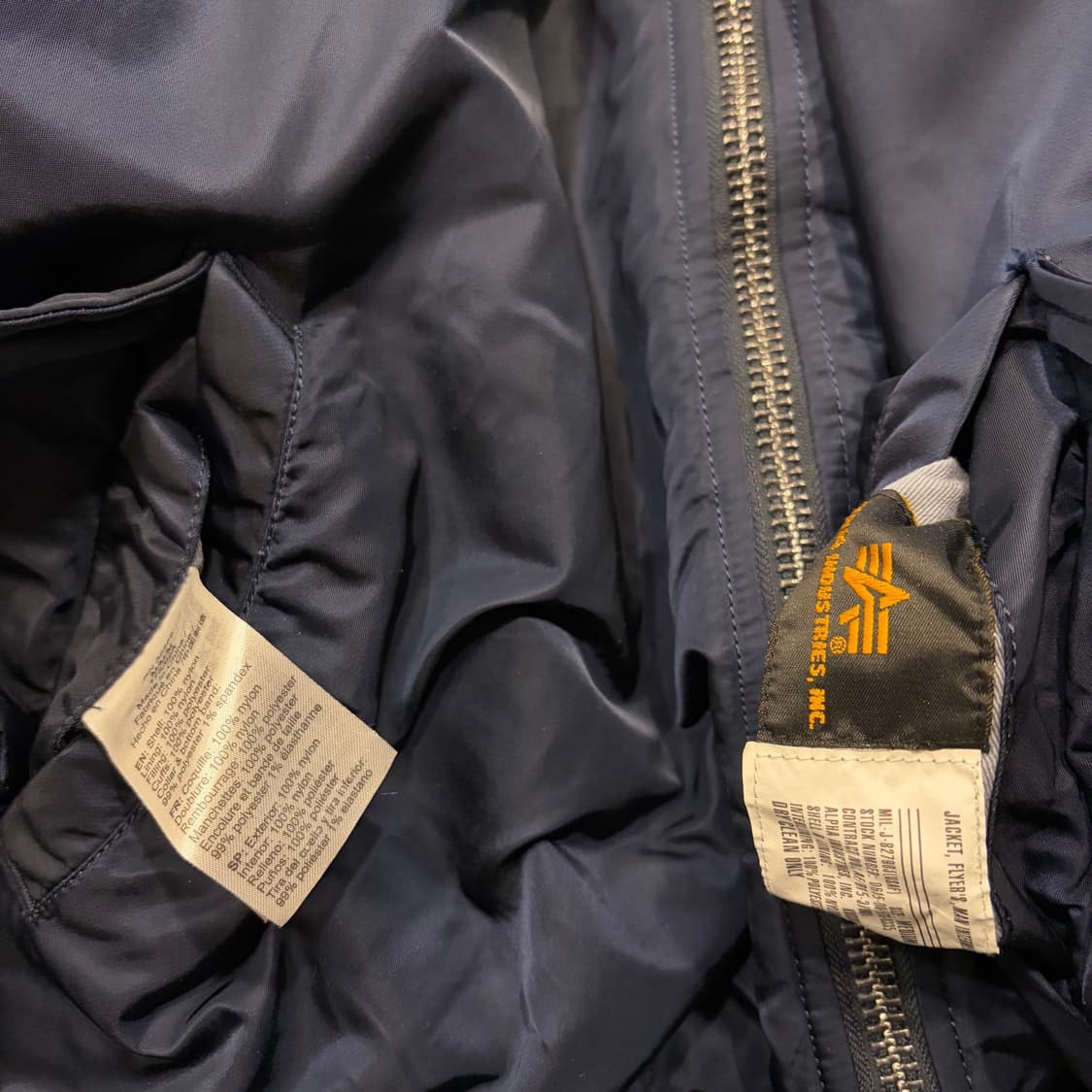 [M] 알파인더스트리 나사 NASA 항공 점퍼 네이비 C812 상품이미지5