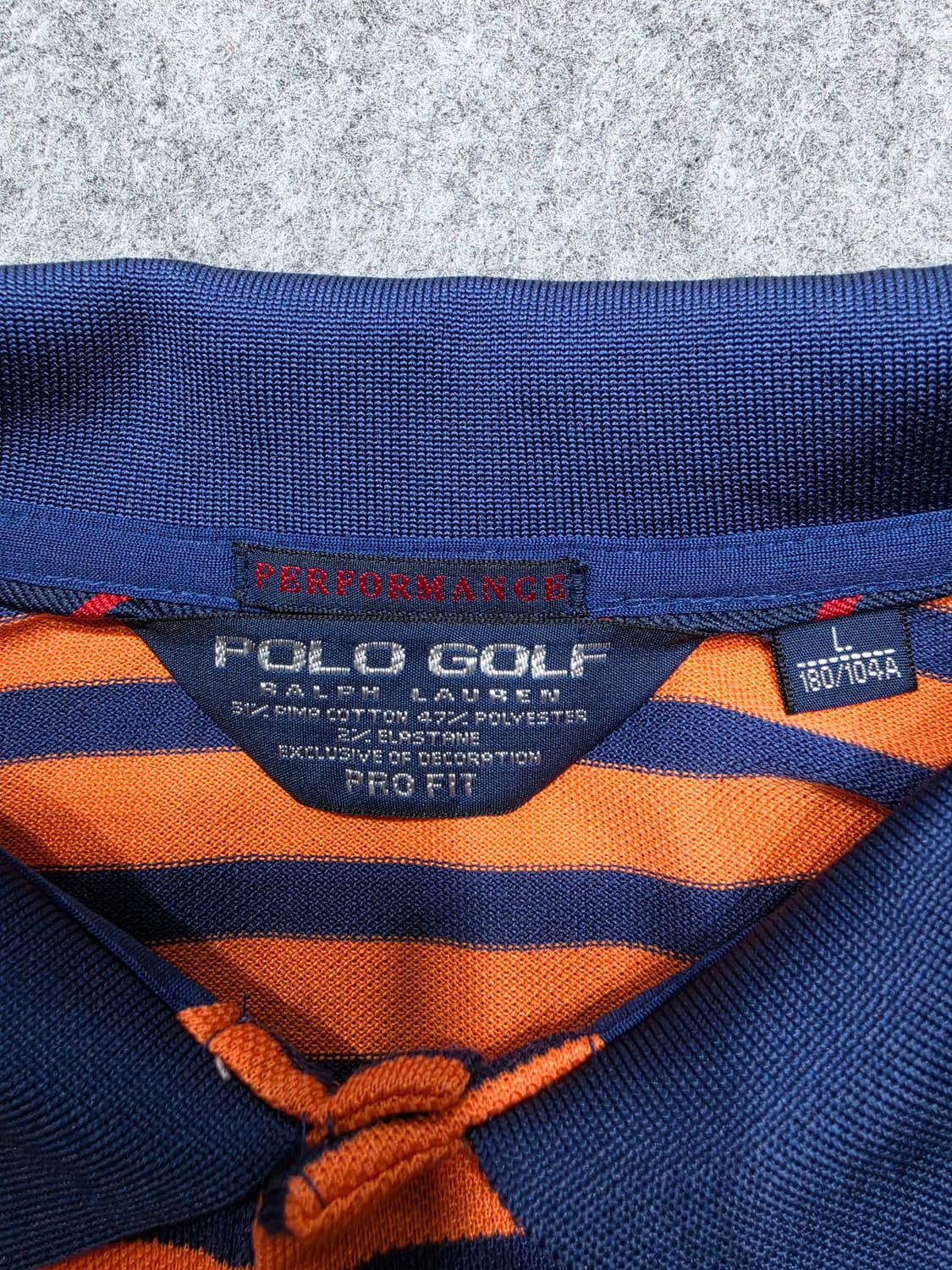 폴로 골프 빅포니 스트라이프 PK 카라 반팔티 L 상품이미지5
