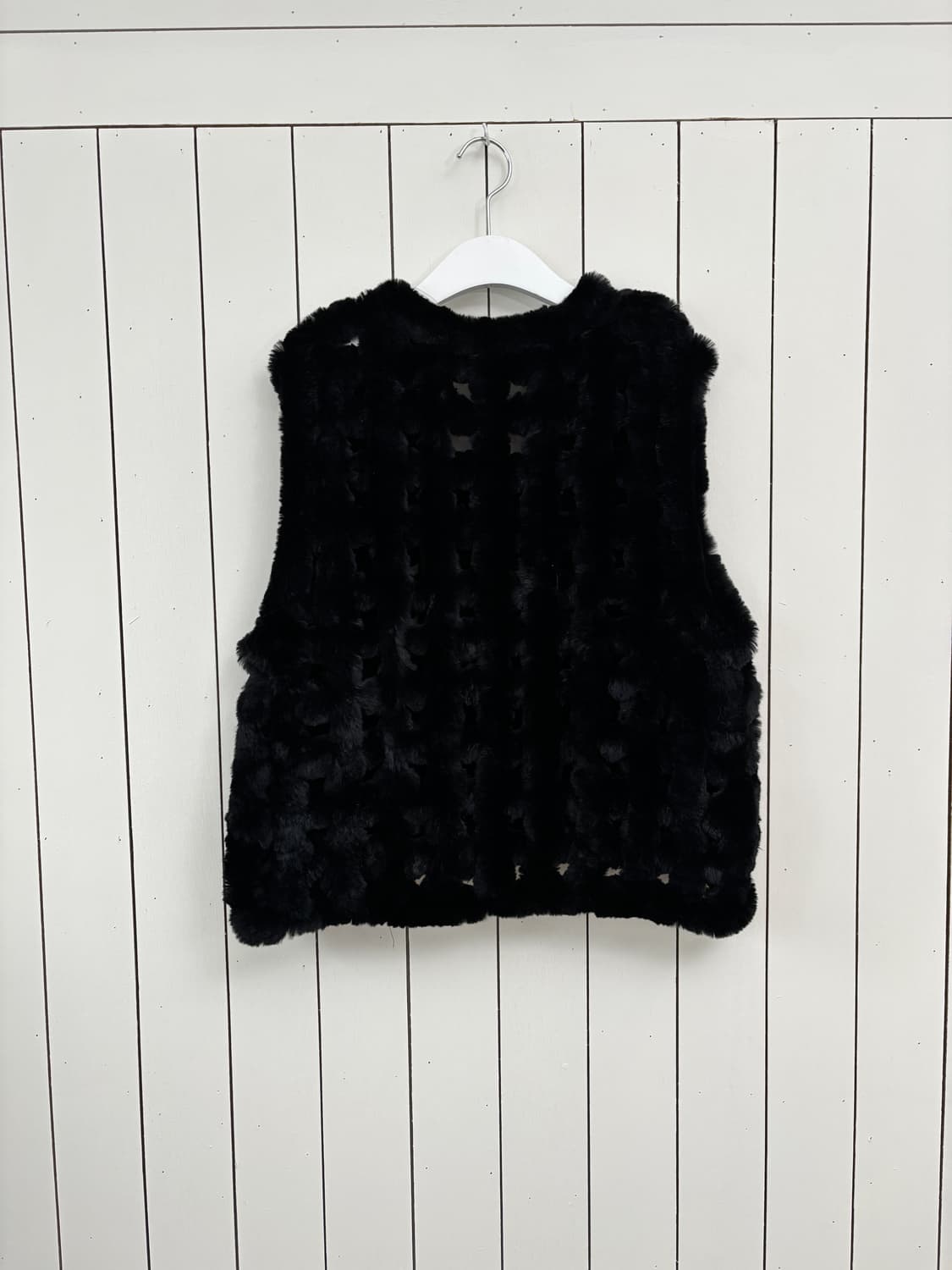 니팅 블랙 래빗 베스트 상품이미지8