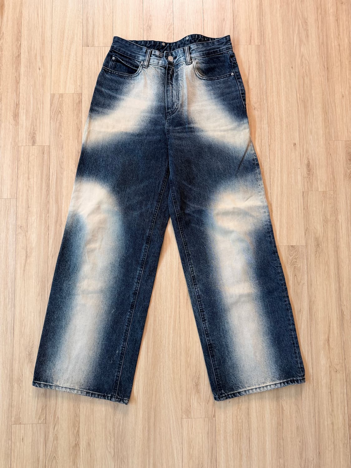 메종미네드 CROSS WASHING DENIM PANTS INDIGO 상품이미지3