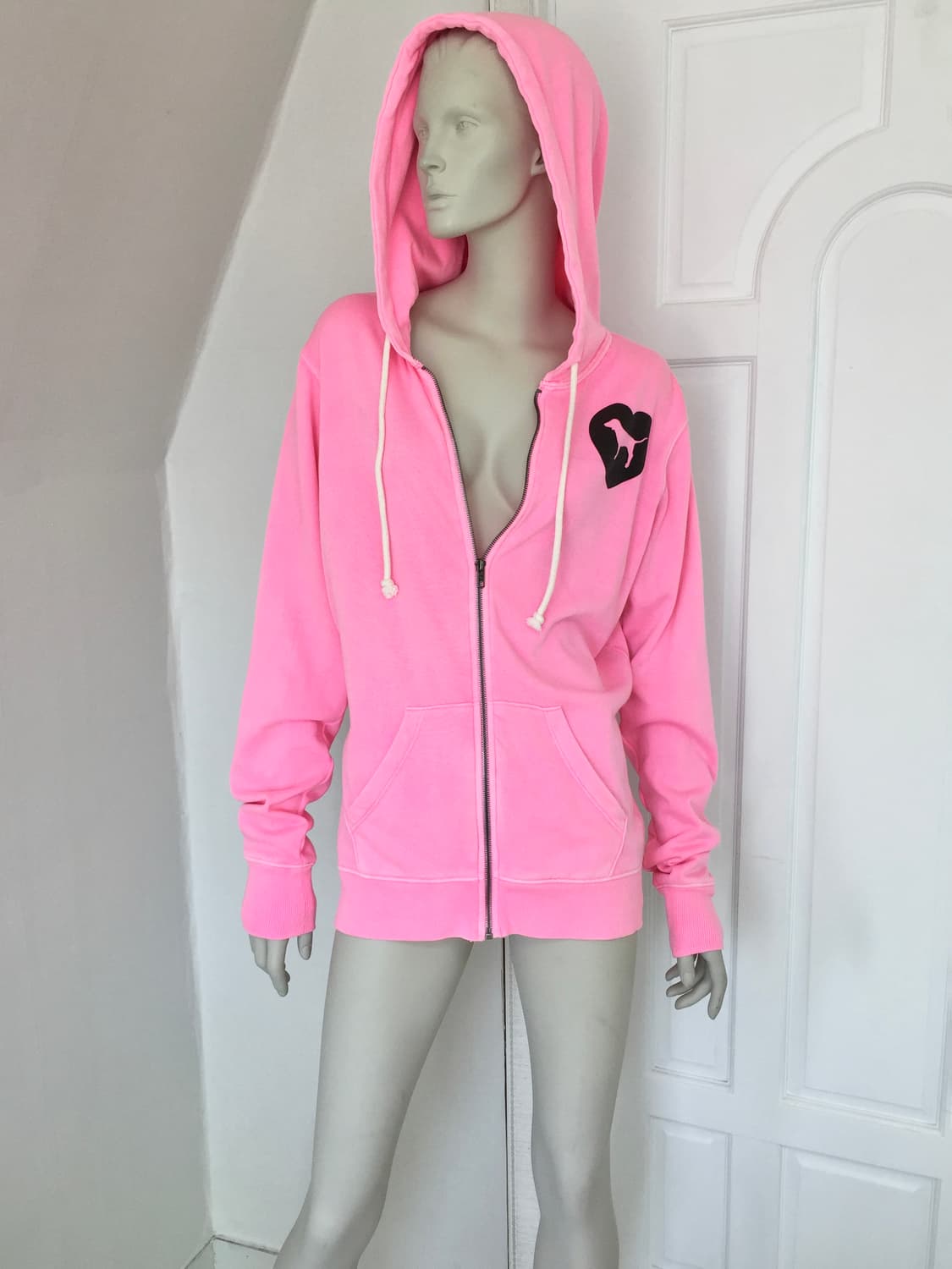 Victoria’s Secret  Neon Pink Logo Hoodie 상품이미지3