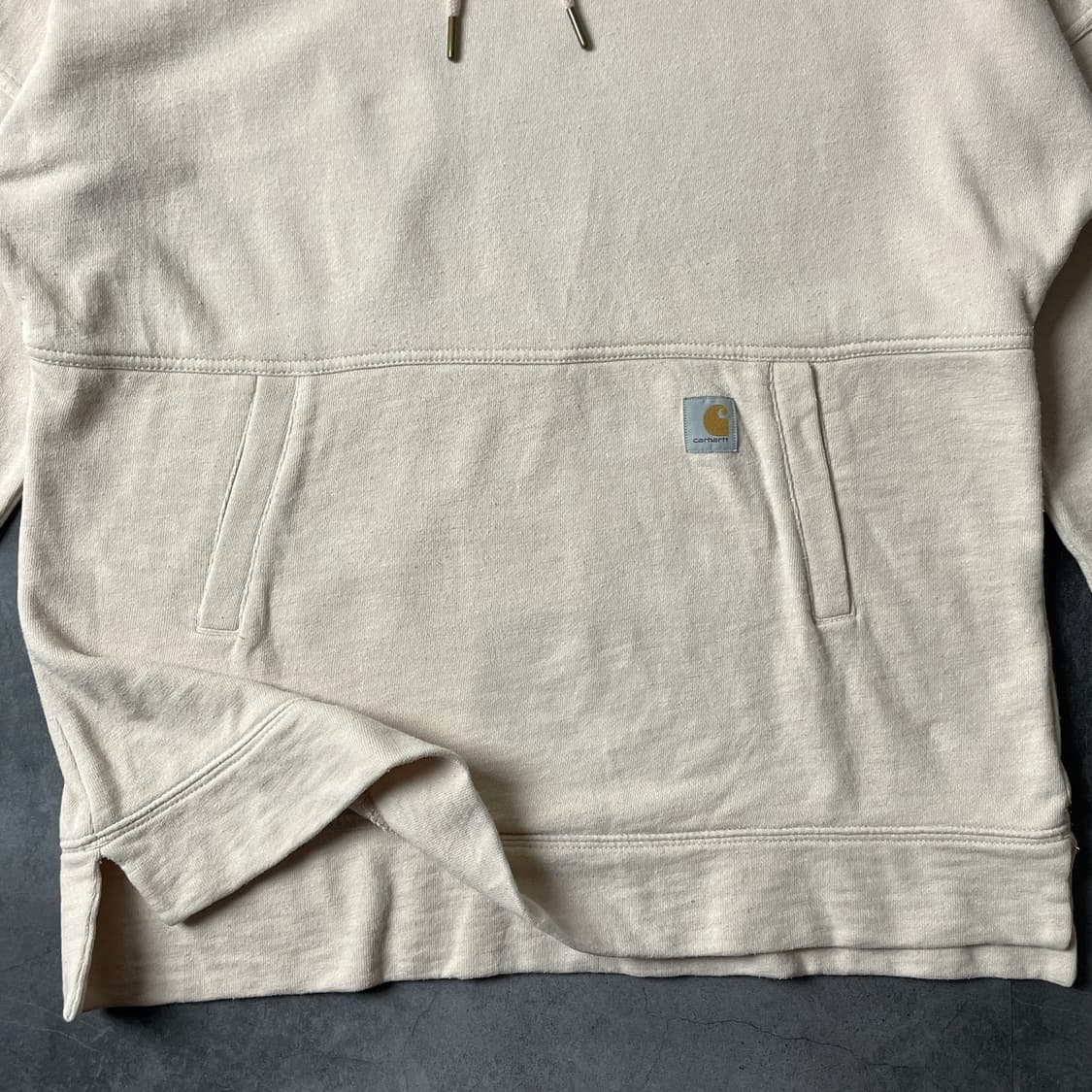 CARHARTT 칼하트 빈티지 라이트 핑크 썸홀 후드티 A00373 상품이미지3