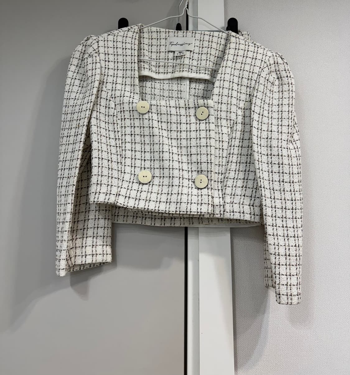 러브미우 트위드셋업 상품이미지1