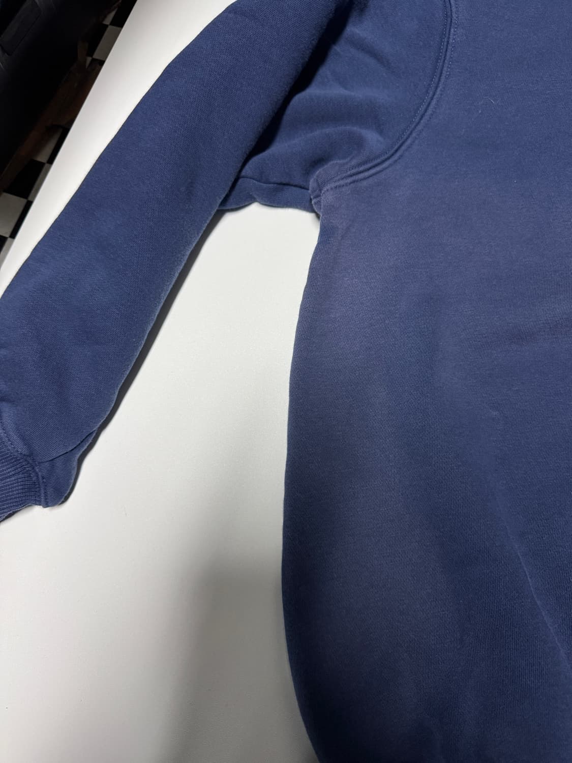 여성 나이키 기모 오버핏 맨투맨 22년도 트레이닝 세트 S 네이비 상품이미지9