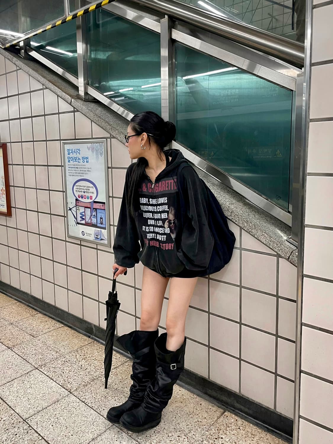 Praying 레터링 후드집업 M 상품이미지3