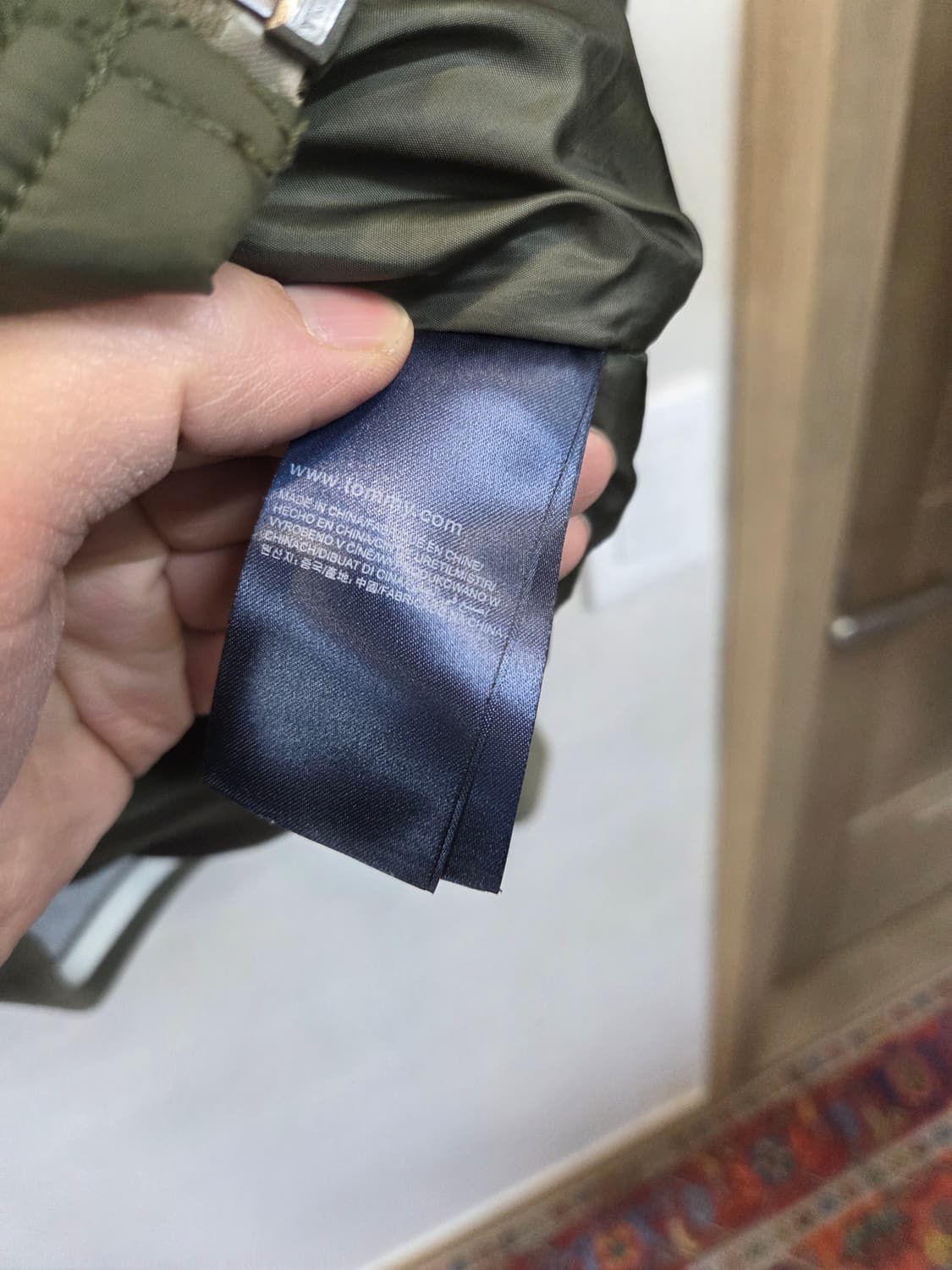 타미힐피거 퀄팅 경량패딩 집업자켓 m 상품이미지4