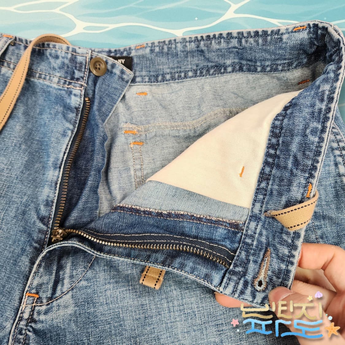 34 POLO 폴로 진스 데님 하프쇼츠 청반바지 상품이미지4