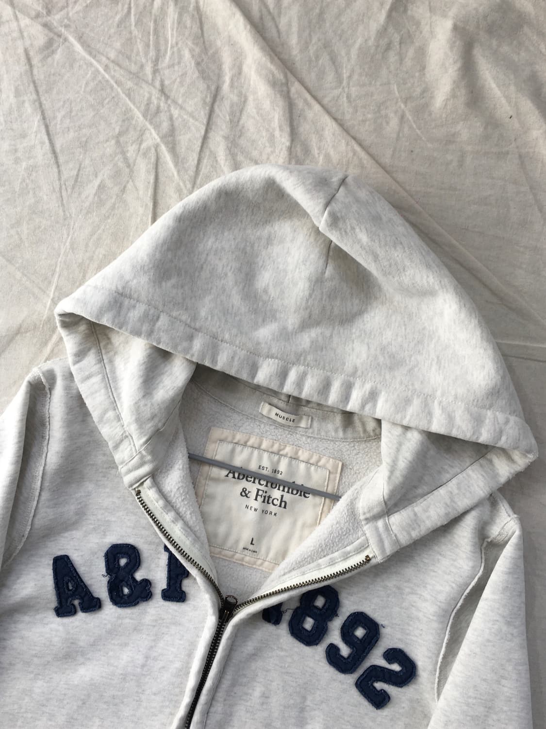 아베크롬비 레터링 후드집업 상품이미지4