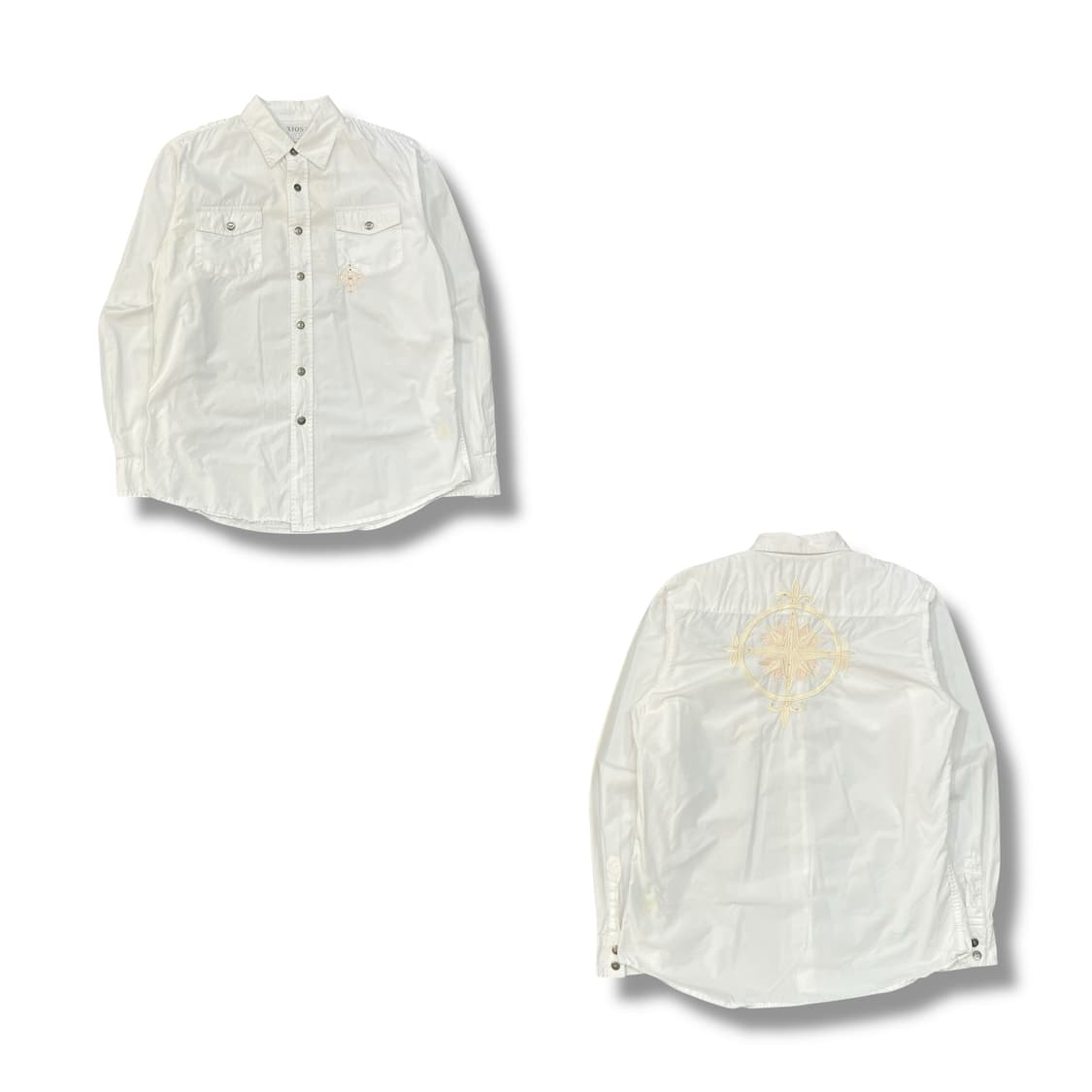  빈티지 자수 큐빅 셔츠 y14346 상품이미지1