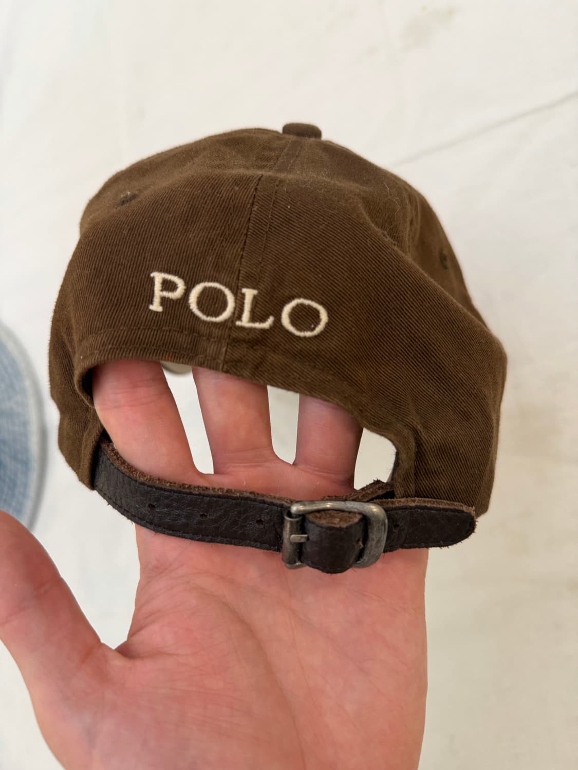 폴로 랄프로렌 빅포니 대장급 볼캡 브라운 상품이미지4
