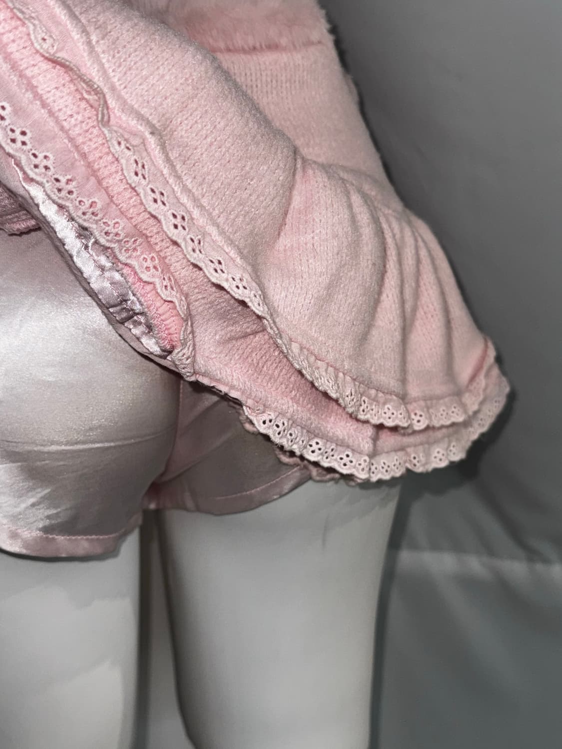 핑크 히메갸루 도트 아이렛 디테일 코디세트  상품이미지4