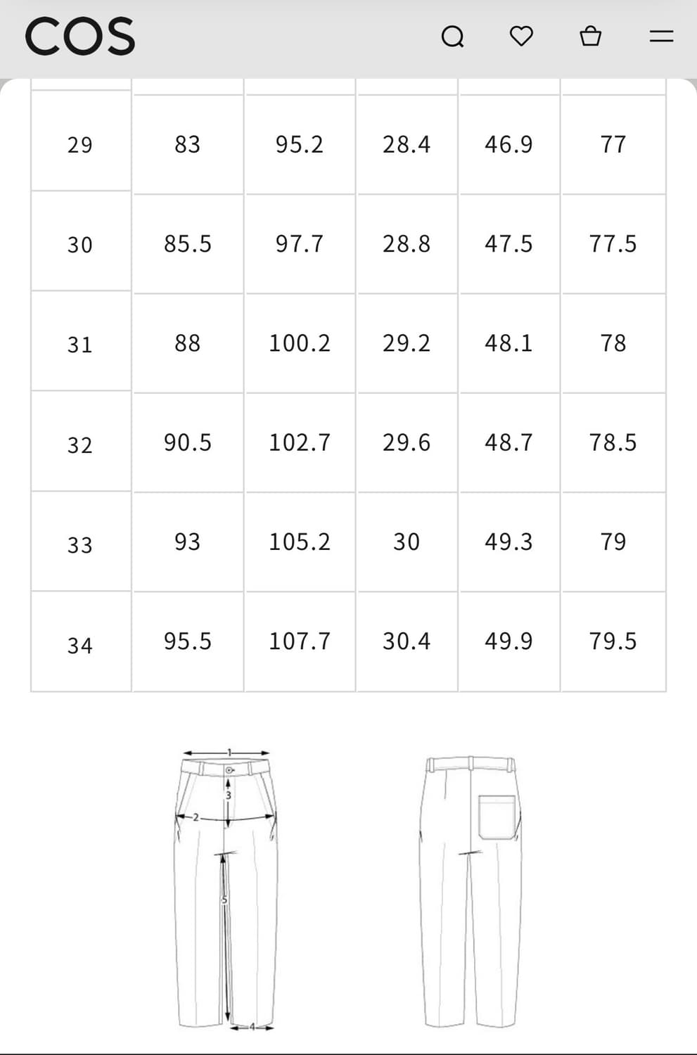 25ss cos 코스 와이드 버뮤다 팬츠, 데님, 린넨 팬츠 판매 상품이미지6