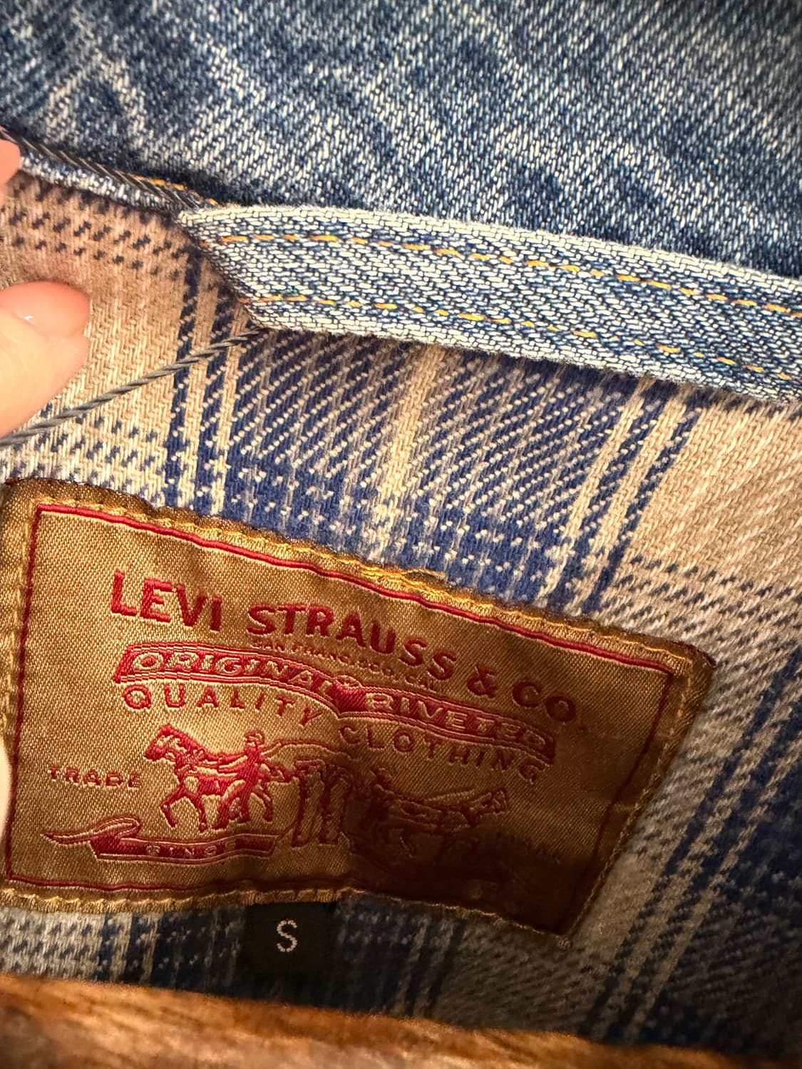 N127. 90s usa 리바이스 청자켓 상품이미지2