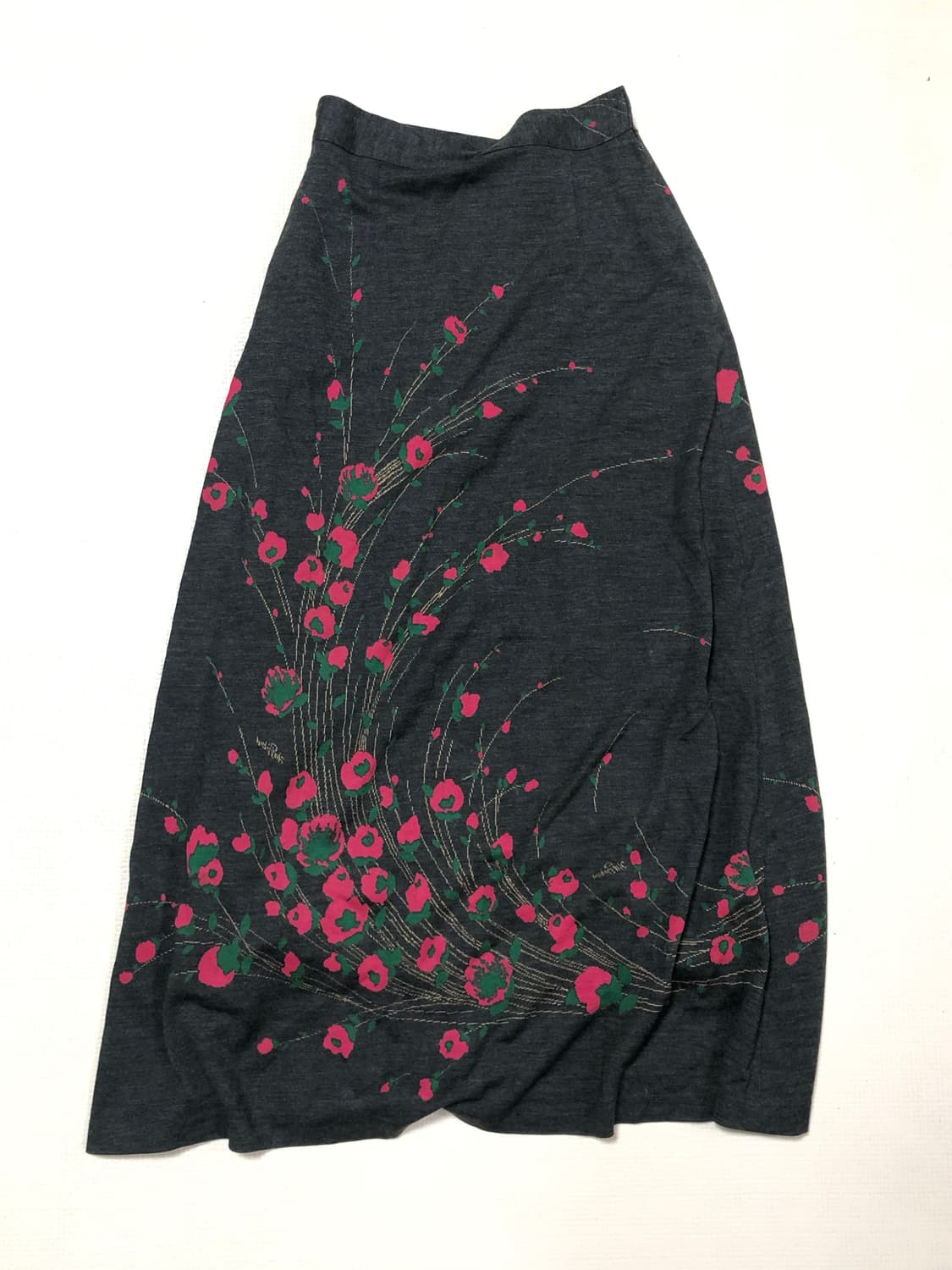 빈티지 딥그레이 오리엔탈 롱 스커트 상품이미지9