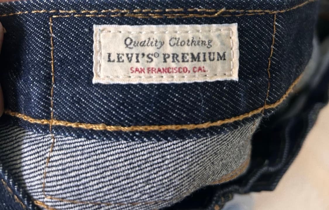 리바이스 578 배기진 생지 데님 팬츠 34/32 상품이미지3