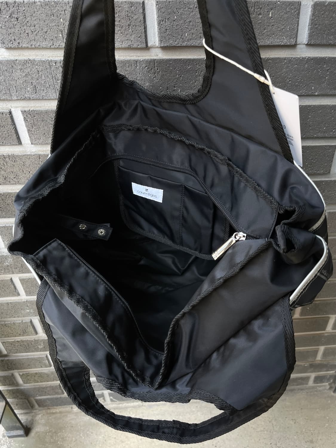 00s Courreges 꾸레쥬 로고 패턴 쇼퍼백 상품이미지9