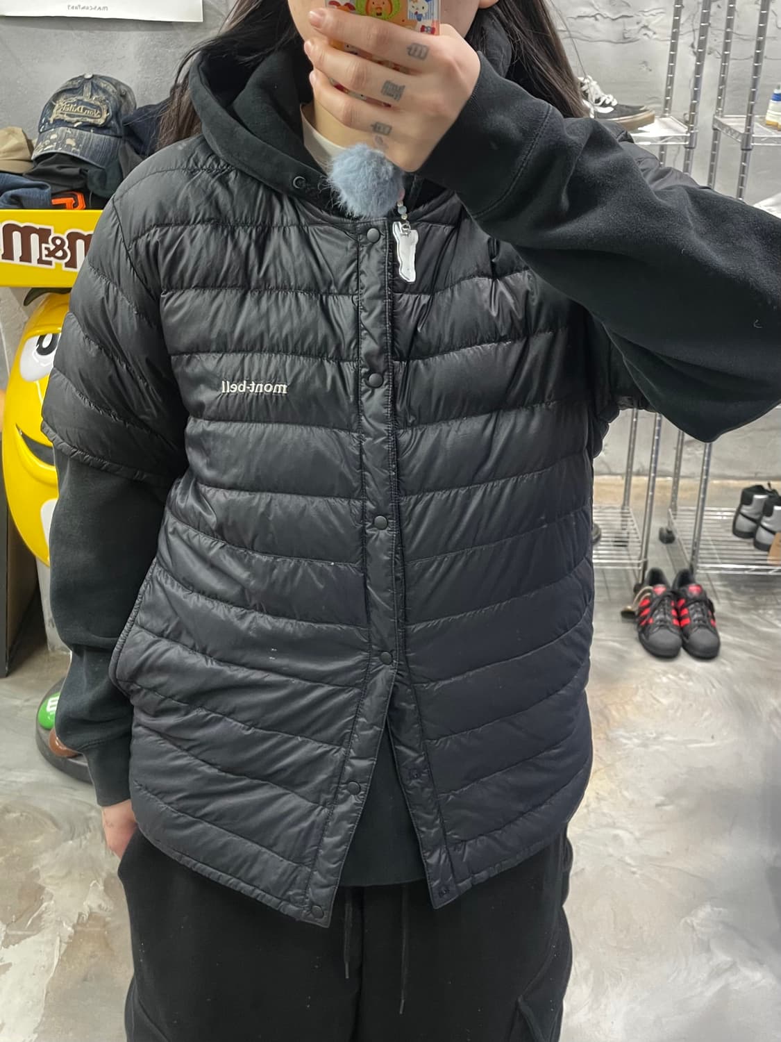 재팬 몽벨 패딩 반팔 상품이미지7