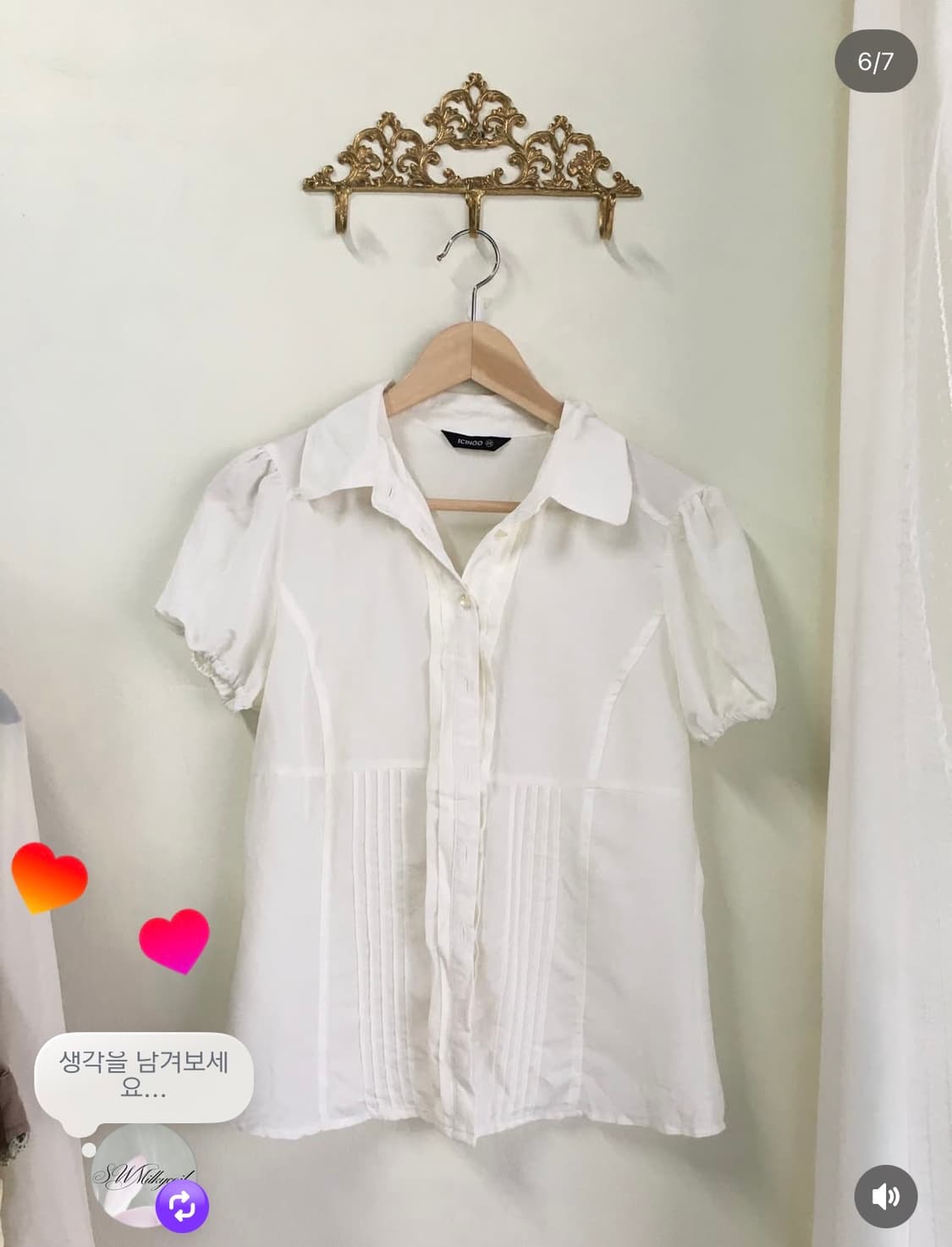 빈티지 레몬 체크 도트 캔디걸 키치 코디세트 상품이미지6