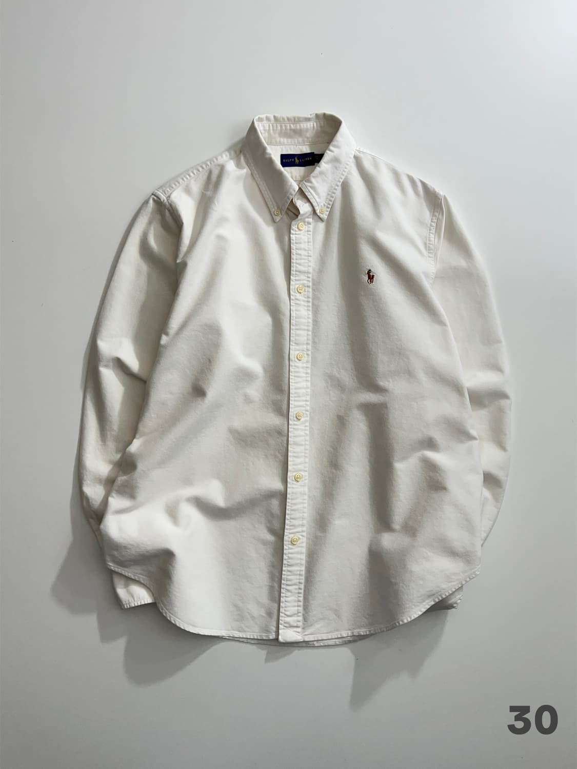 폴로 랄프로렌 여성 화이트 셔츠 XL 상품이미지1