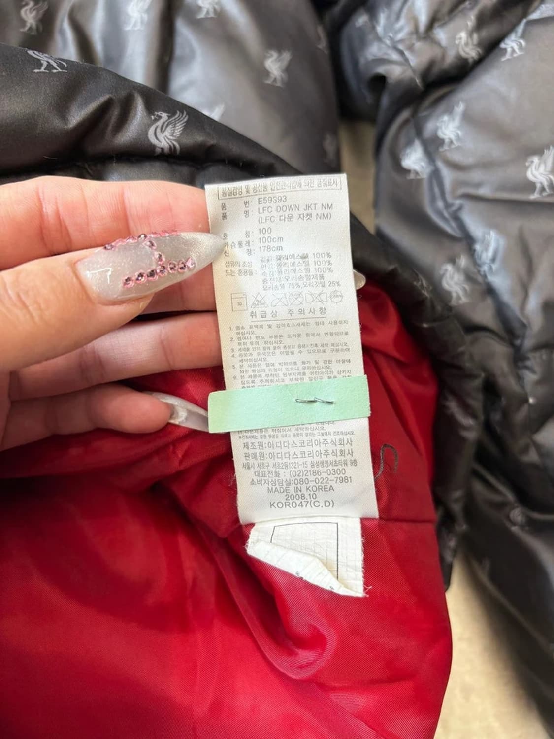 아디다스 08's 리버풀 풀 패턴 다운 푸퍼 패딩 pn6150 상품이미지9