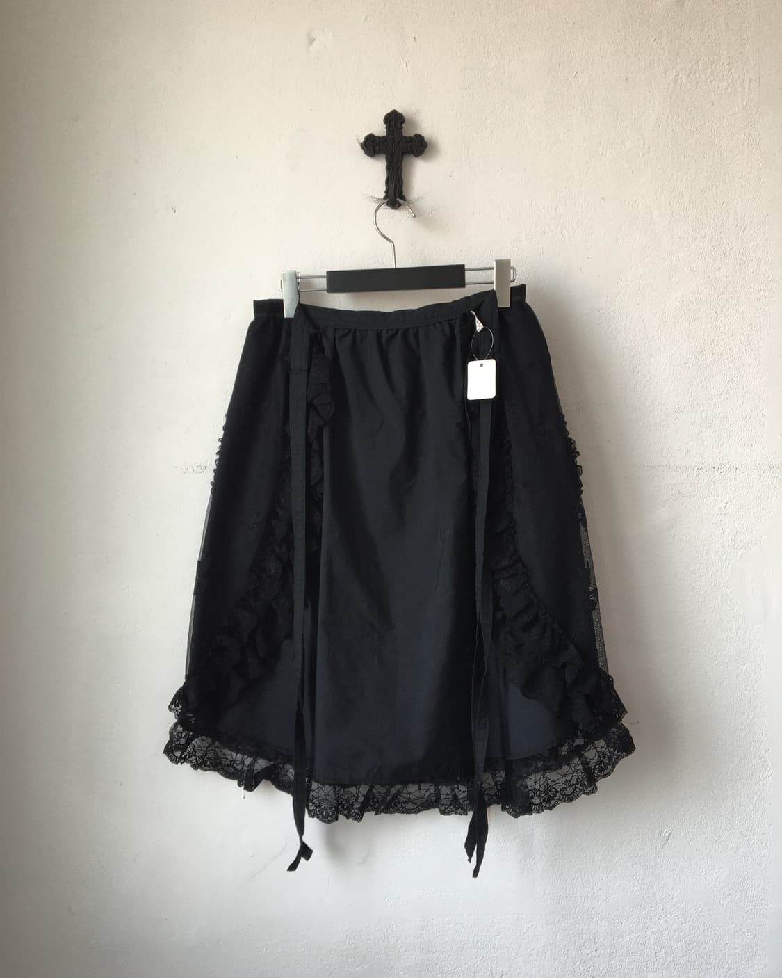 ribbon pattern lace trimming apron 상품이미지3