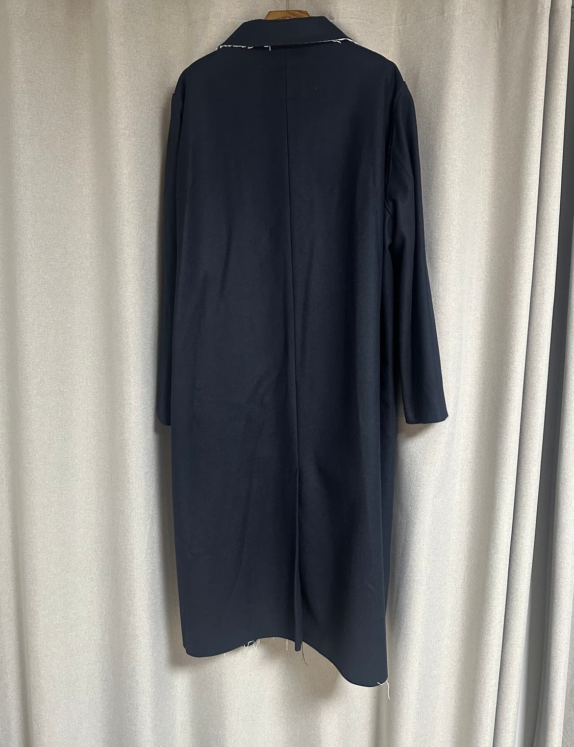 [M] 카미엘 포트젠스 롱 갭 코트 네이비  상품이미지4