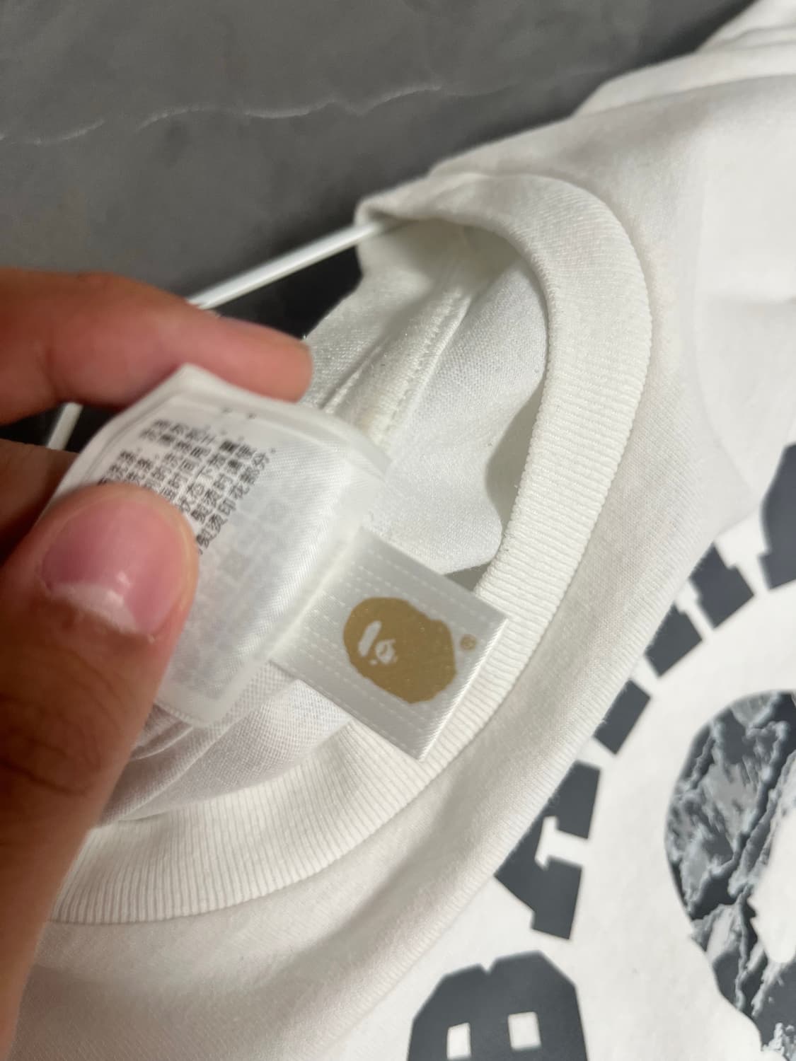 베이프 팜트리 컬리지 티셔츠m사이즈 상품이미지3