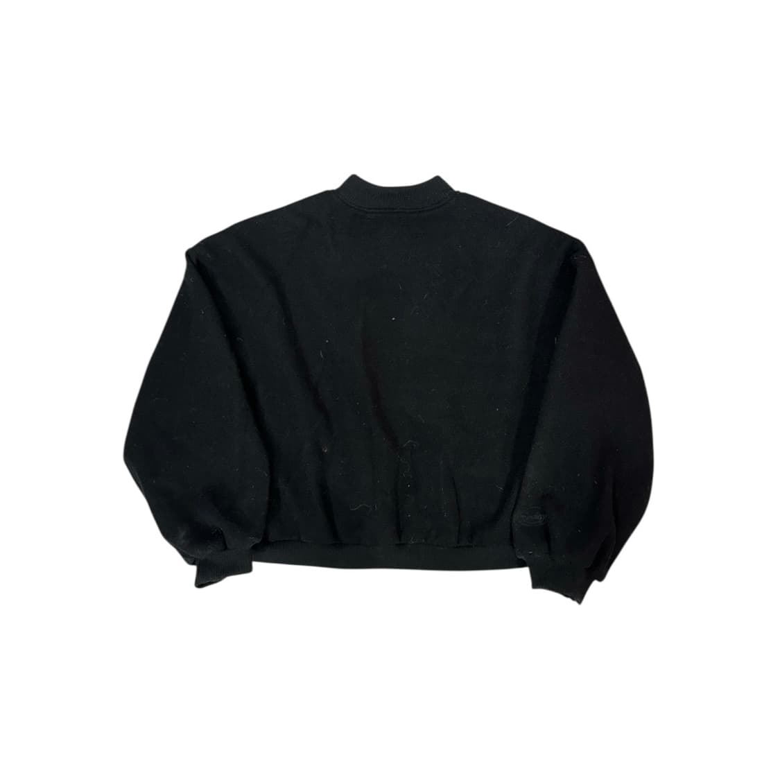 빈티지 블랙 모직 크롭 점퍼 자켓 F 상품이미지5