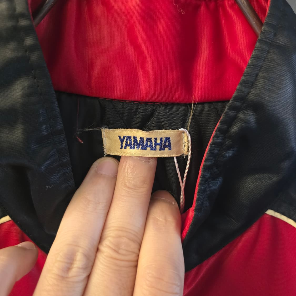 야마하 YAMAHA 레이싱 자켓 레드 블랙 빈티지 상품이미지3