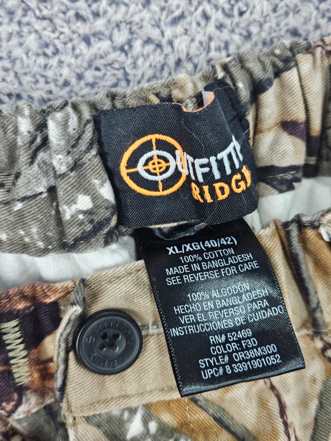 아웃핏터스 리얼트리 카고 워크 팬츠 밴딩커스텀( 40/42 )/11750 상품이미지7