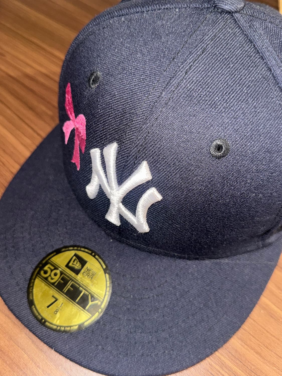 capo 카포 - 뉴에라 리본 커스텀 모자 ( 네이비 ) 상품이미지1