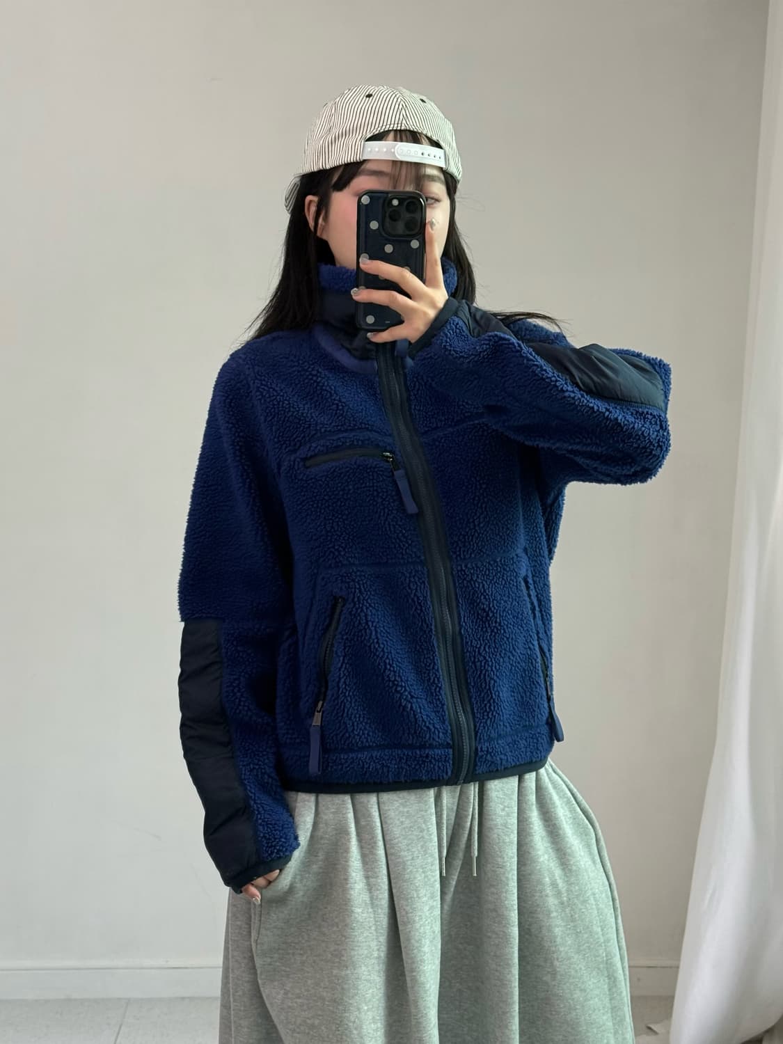 폴로 블루 후리스 집업 상품이미지2