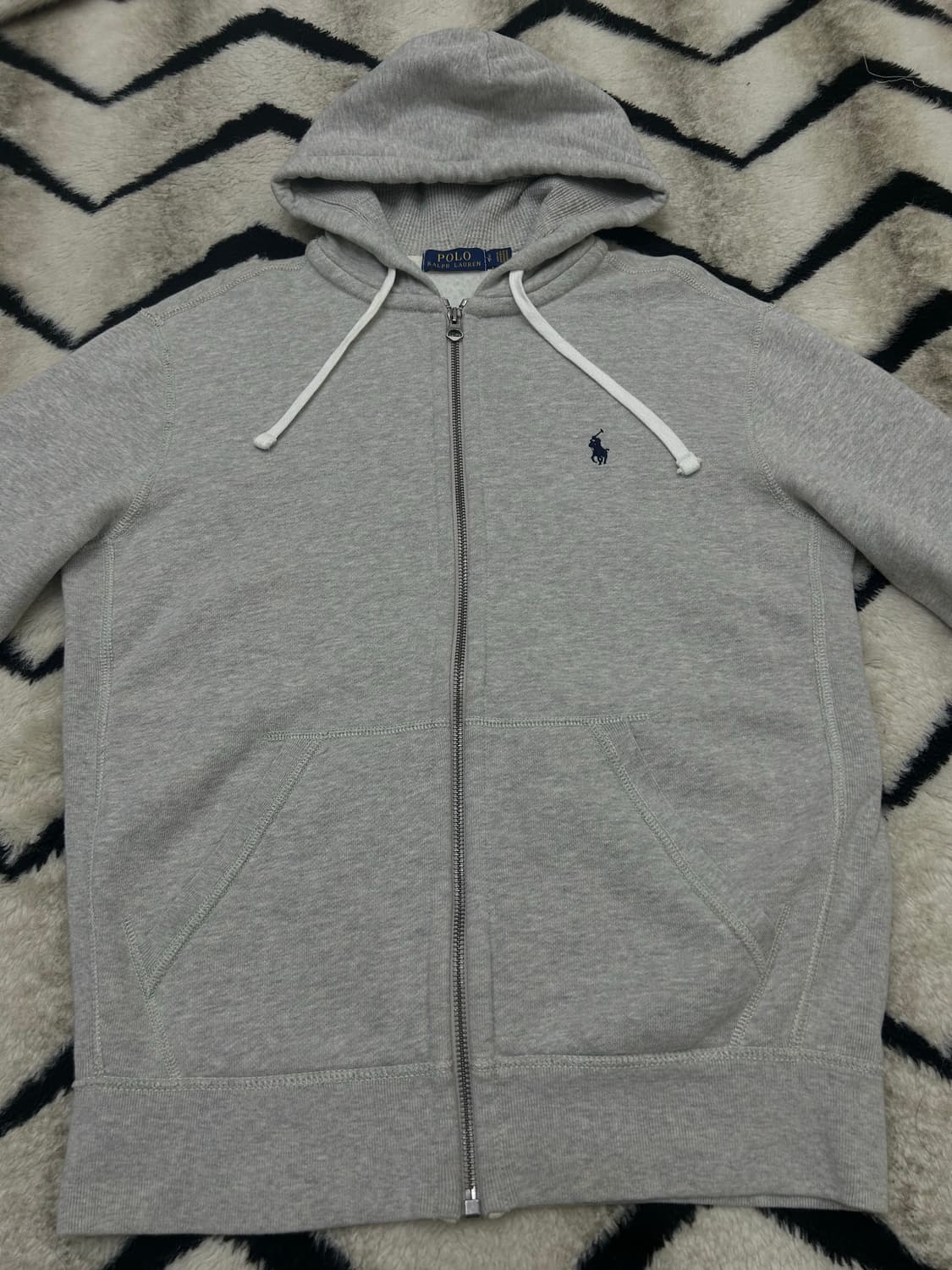 [S]폴로랄프로렌 후드집업/그레이/기모 상품이미지3