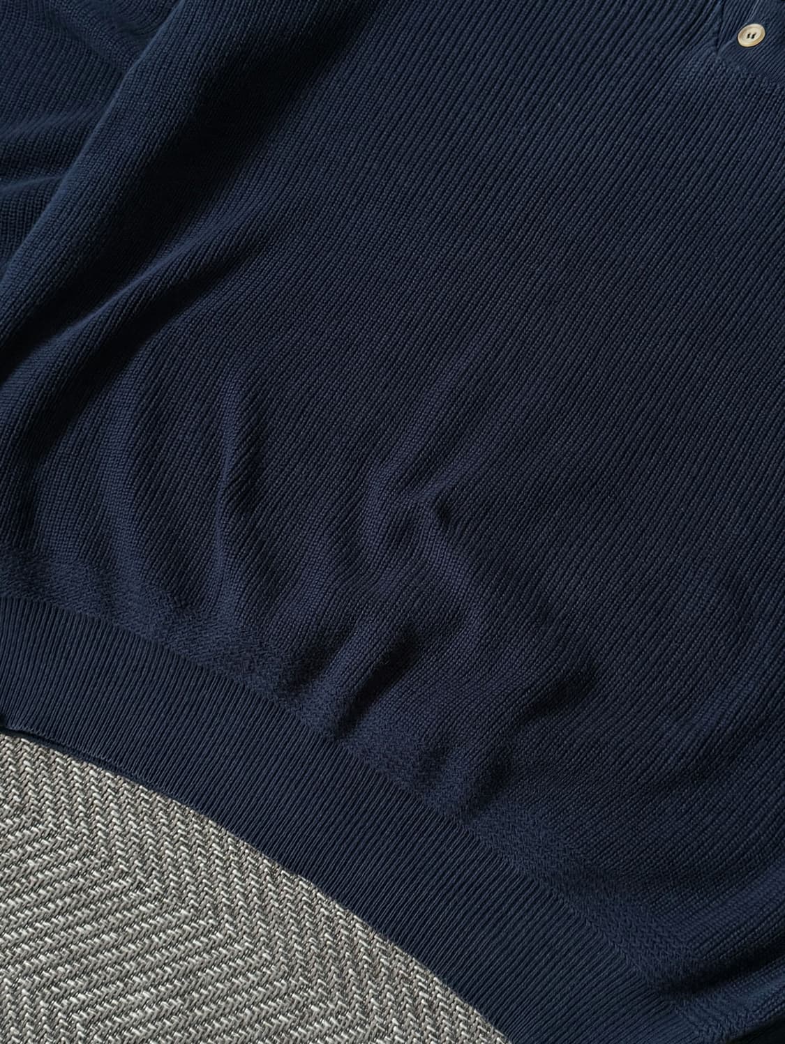 90s USA 엘엘빈 헨리넥 네이비 빈티지 스웨터 (110) 상품이미지4