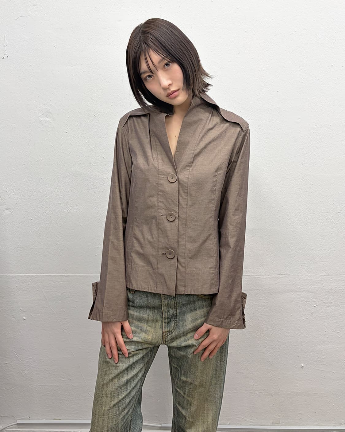 90s 히로코 코시노 셔츠-자켓 상품이미지1