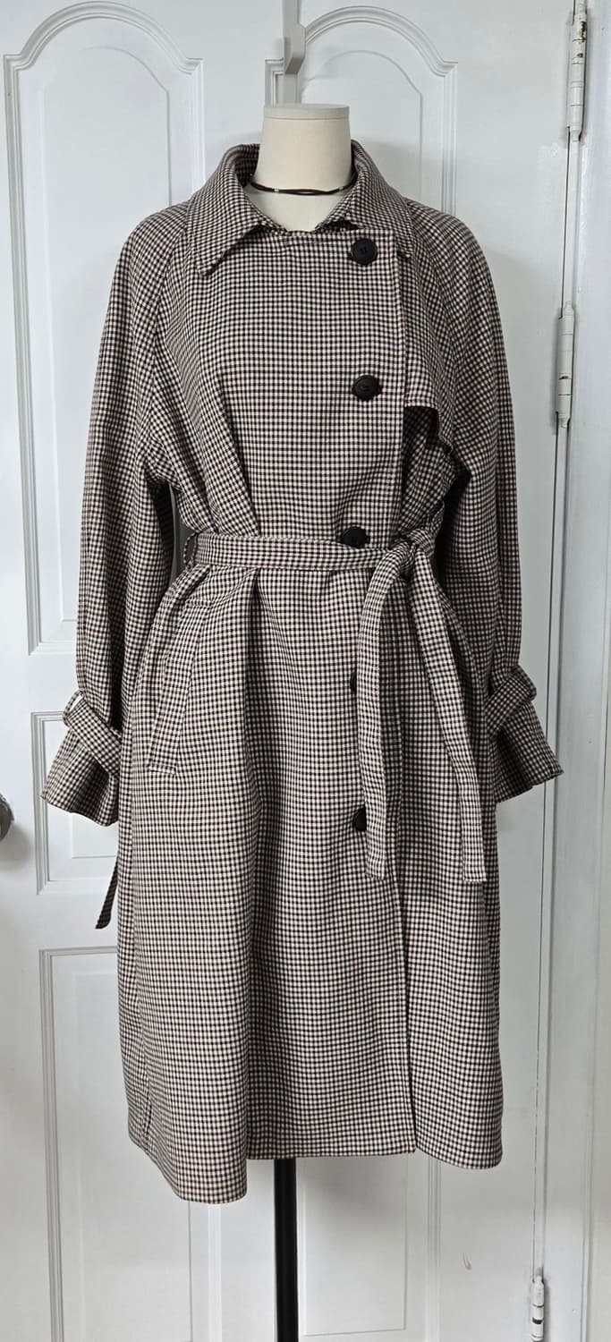 스튜디오톰보이 체크트렌치코트 상품이미지1