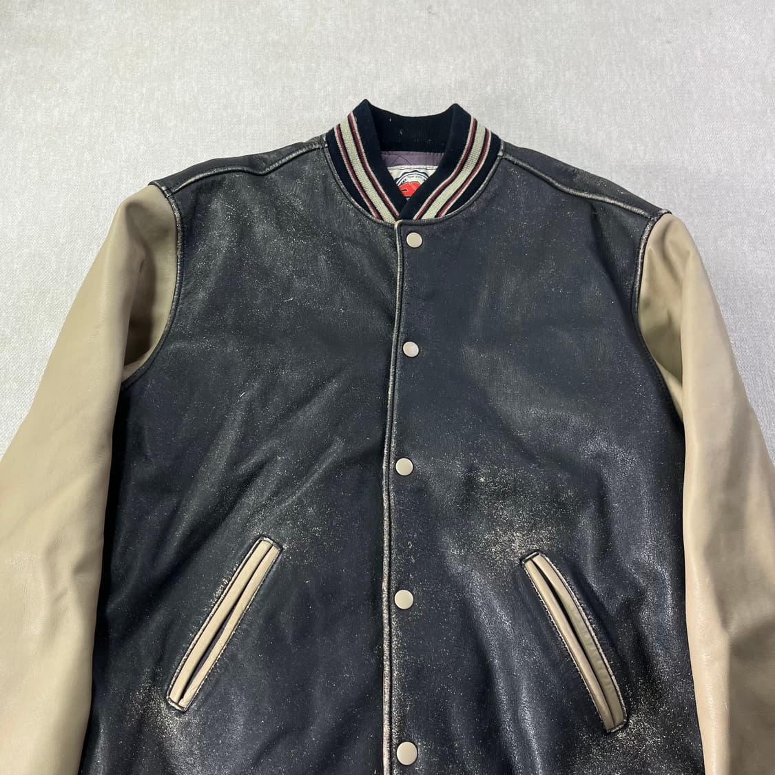 100 아비렉스 오리지널 빈티지 레더 바시티 자켓 상품이미지2