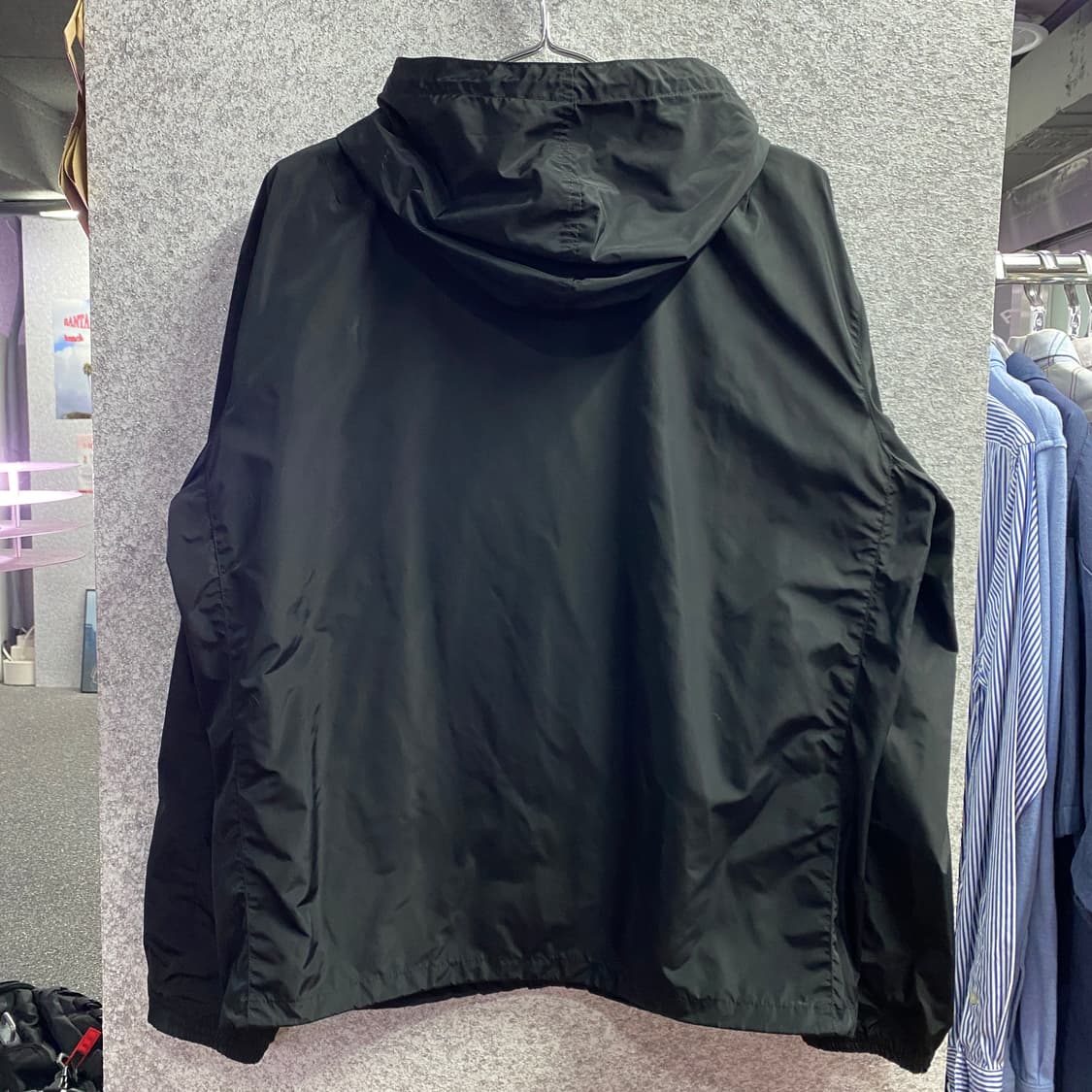 폴로 랄프로렌 포니로고 블랙 후드 바람막이 폴리 자켓 B4037  상품이미지5