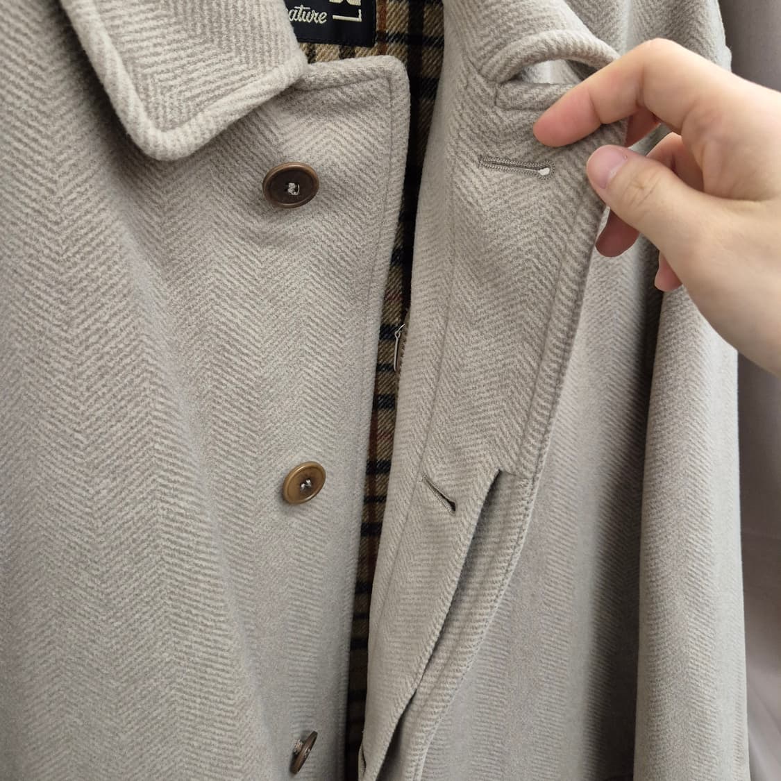 빈티지 닥스 울 캐시미어 블랜드 코트 48 상품이미지3