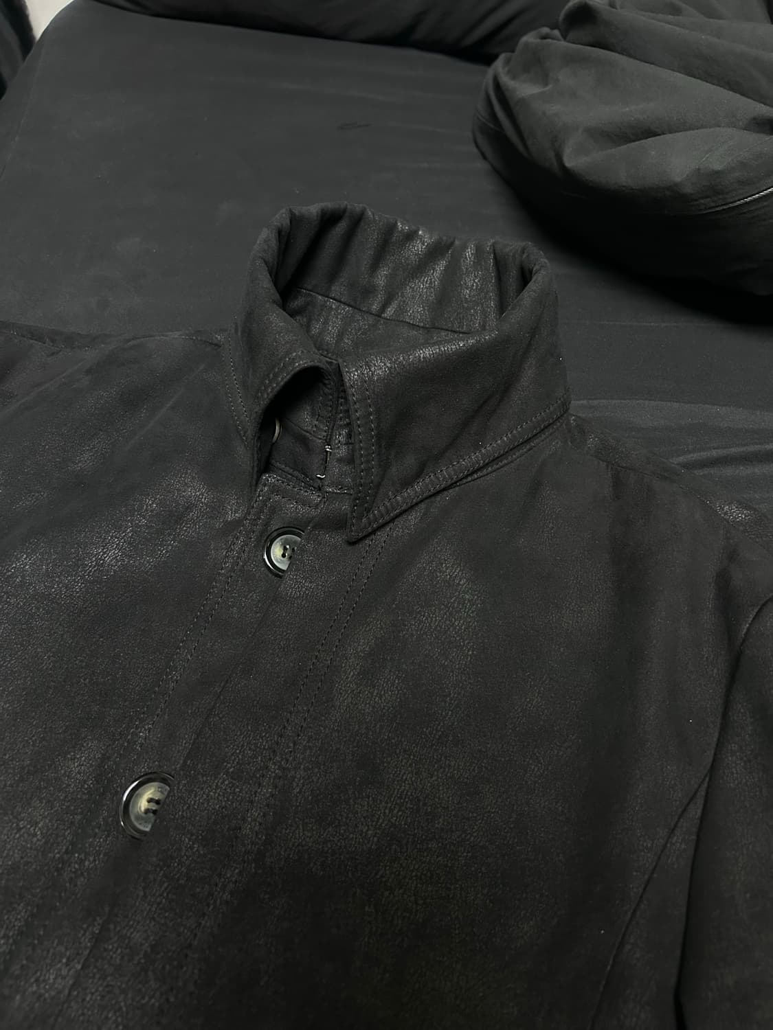 VINO 스웨이드 하이넥 코트 상품이미지8