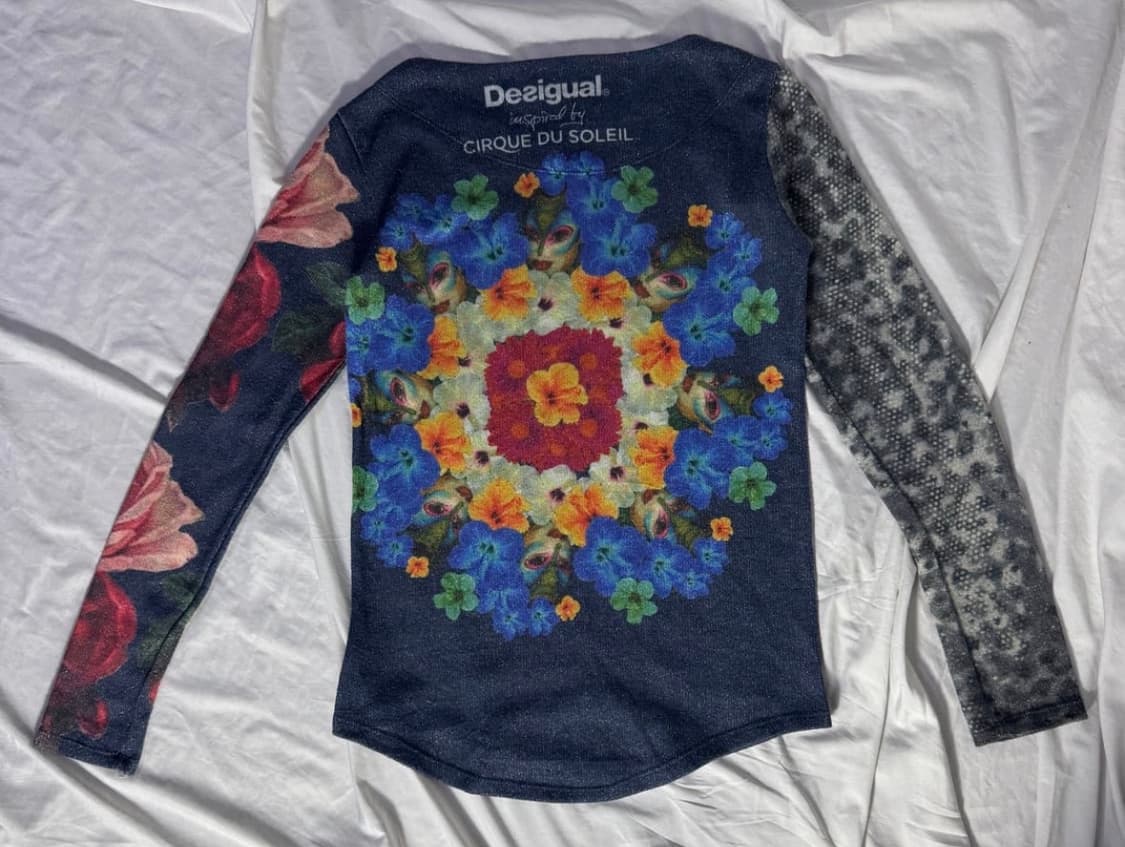 데시구알 Desigual 마임 플라워 프린팅 롱슬리브 상품이미지2