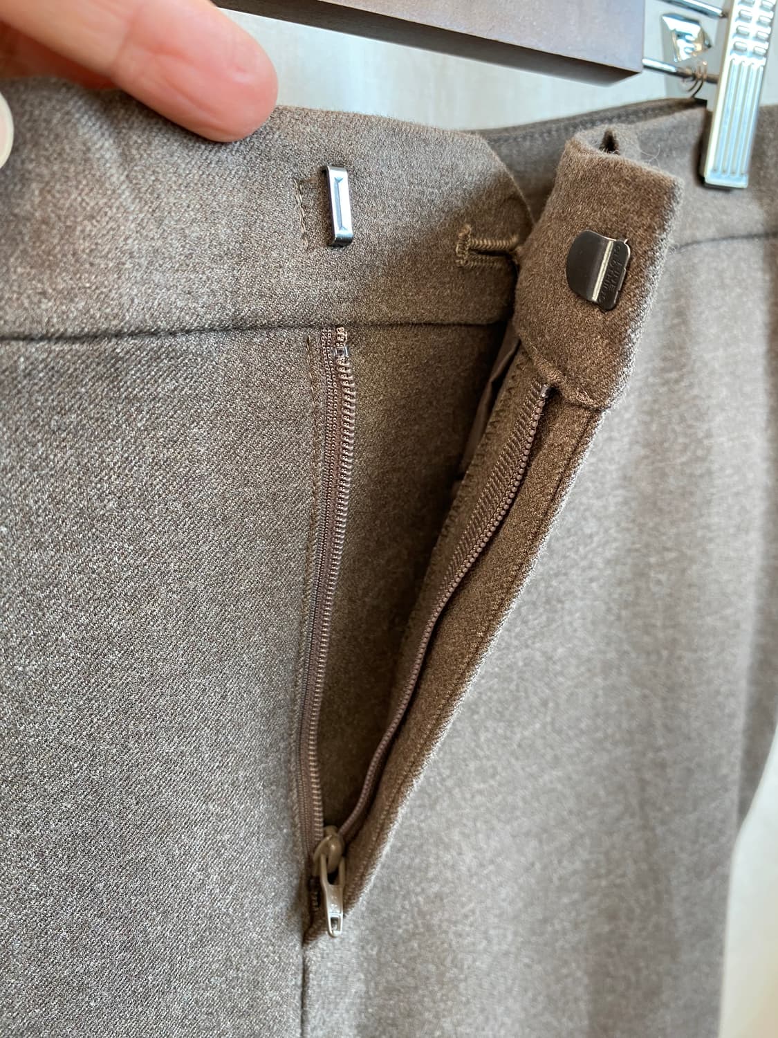 UNIQLO HEATTECH 브라운 슬랙스팬츠(27) 상품이미지5