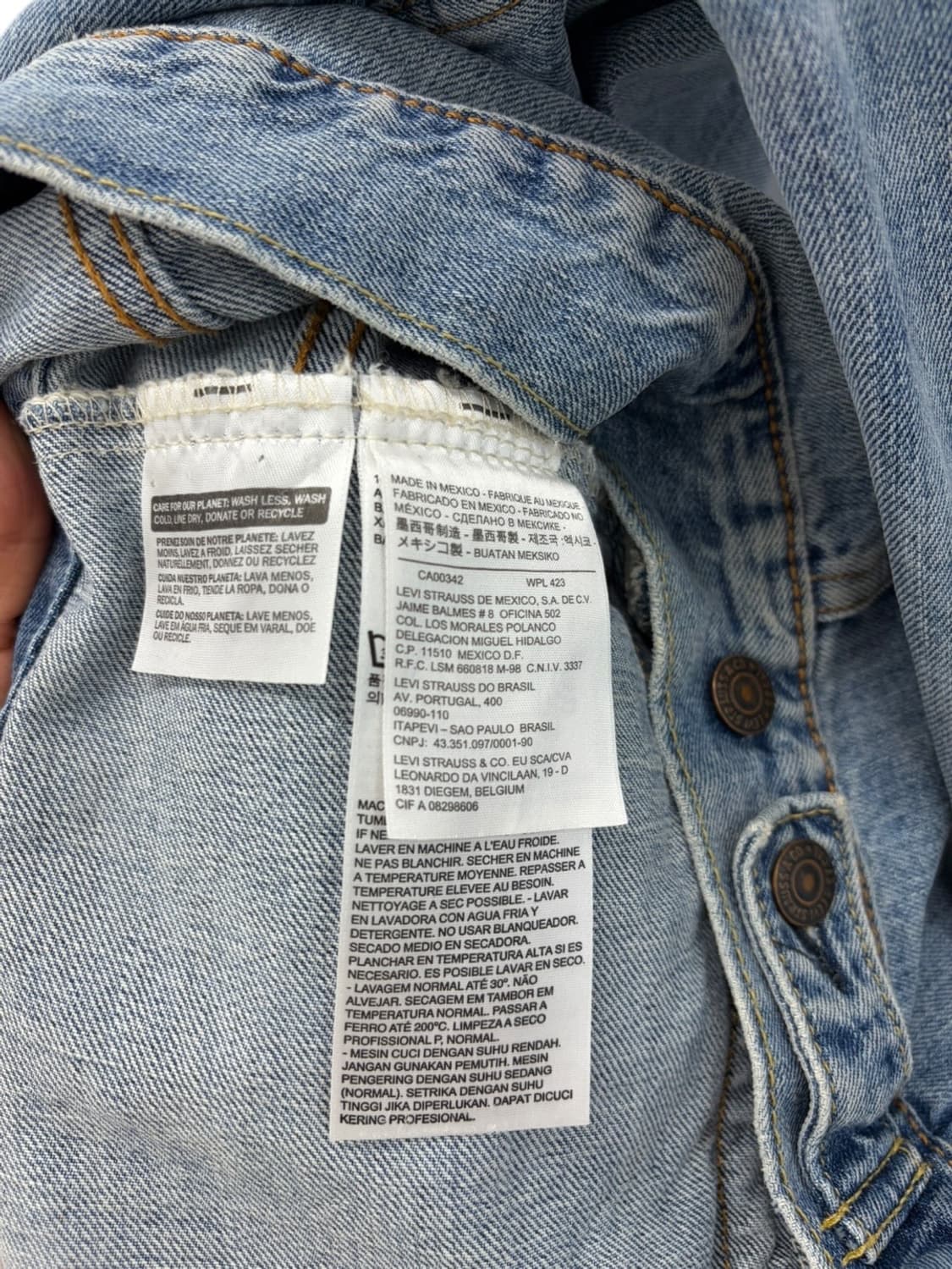 리바이스 3세대 청자켓 데님자켓 (L) 상품이미지8