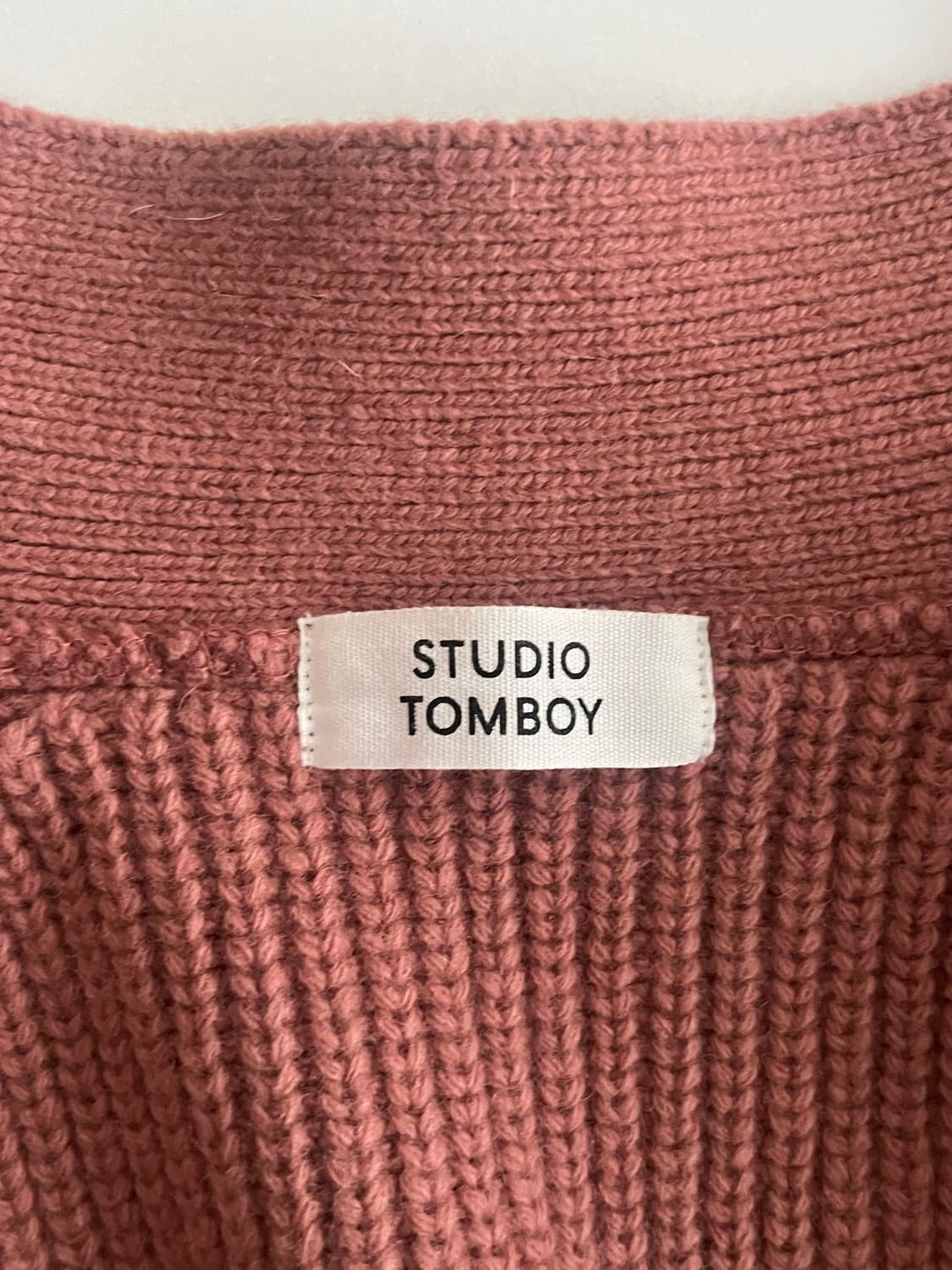 F) 스튜디오 톰보이 울 가디건 브릭 상품이미지4