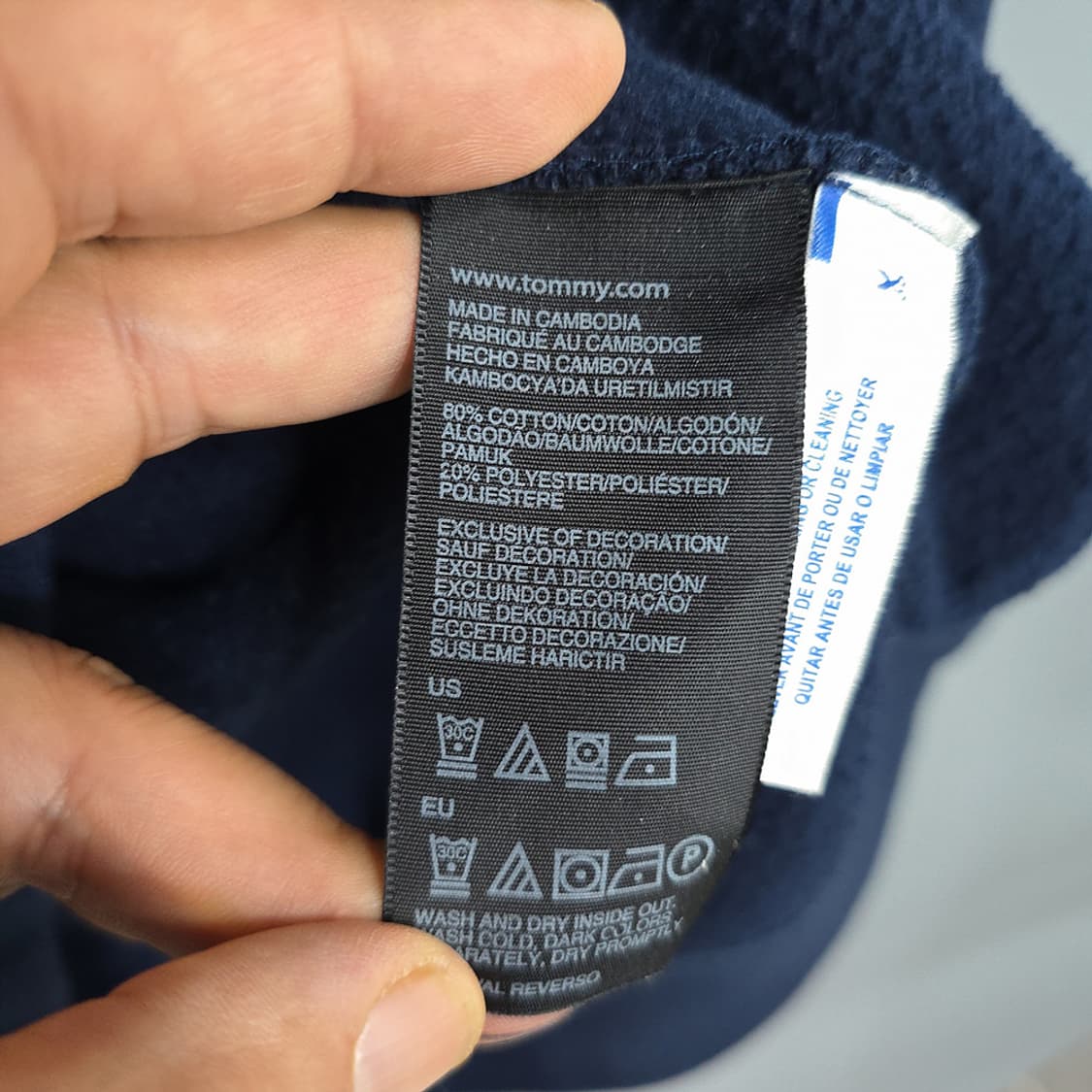 타미힐피거(Tommy Hilfiger) 클래식 로고 맨투맨 L 상품이미지6