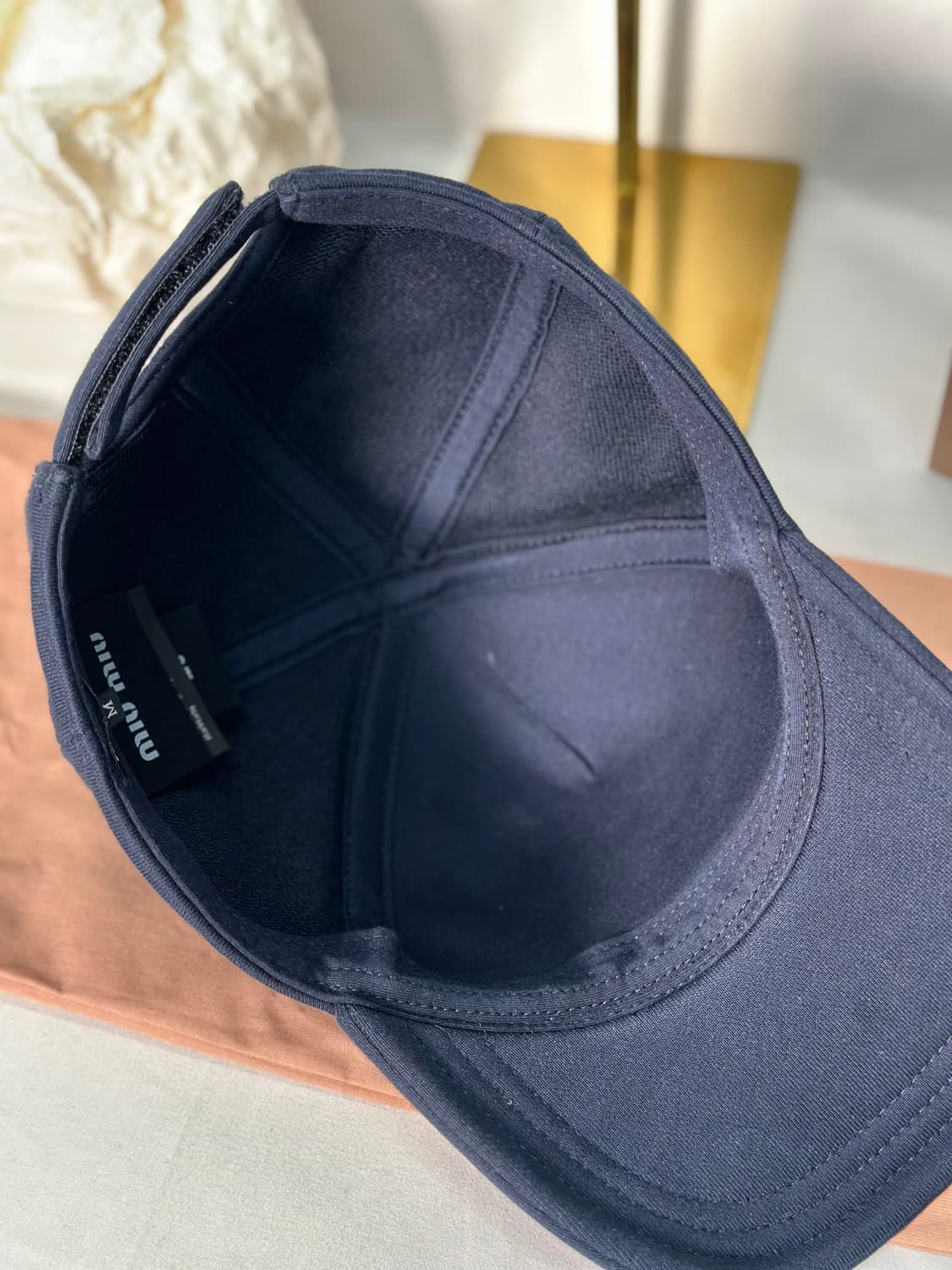 [정품]미우미우 데님 베이스볼 캡 네이비 상품이미지7